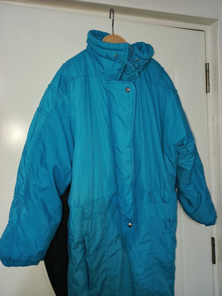 Mavi Kapüşonlu Kayak Tulumu Kadın - Erkek 11-12 yaş - Görsel 4