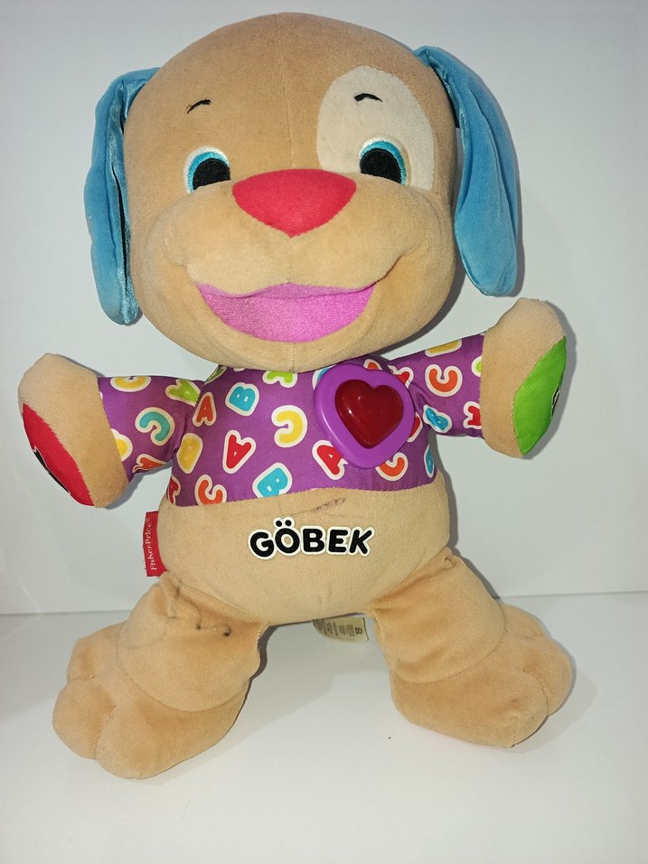 Renkli Eğitici Sesli Peluş Köpek Oyuncak - Görsel 3