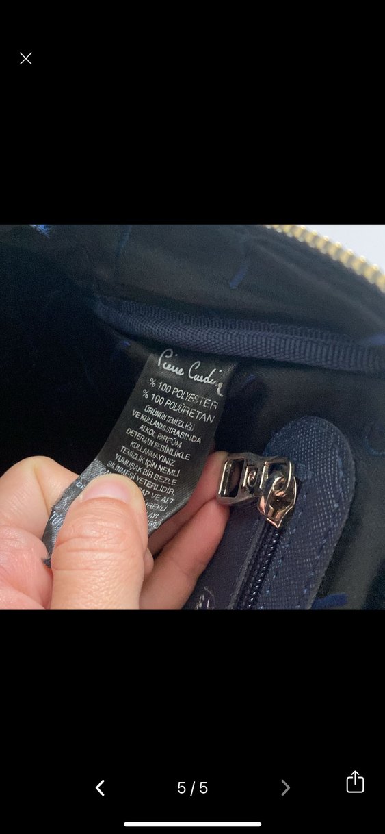 Kadın Mavi Baskılı Deri Sırt Çantası - Görsel 5