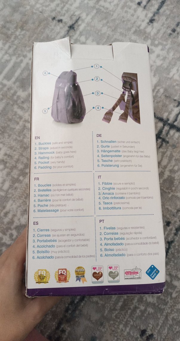 Mor Bebek Taşıyıcı Sling - 0-2 Yaş - Görsel 3