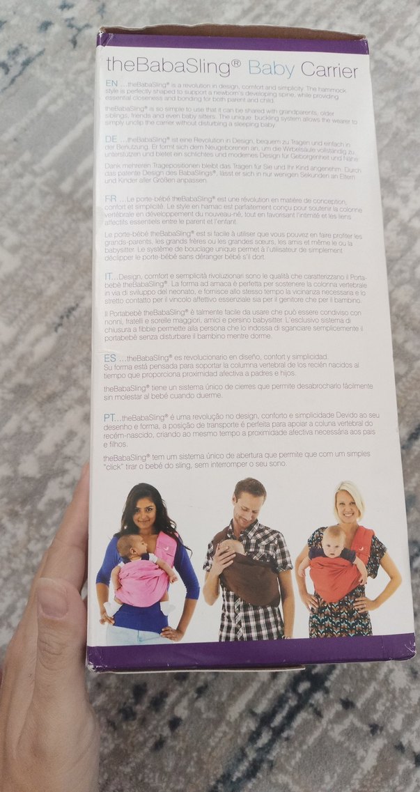 Mor Bebek Taşıyıcı Sling - 0-2 Yaş - Görsel 2