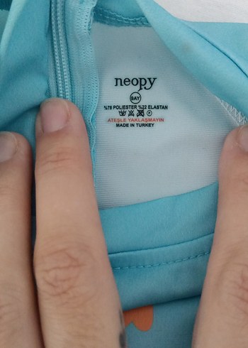 Turkuaz Erkek Çocuk Uzun Kollu mayo - Görsel 5