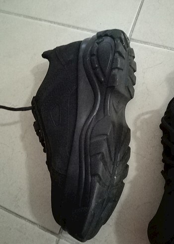 Siyah Topuklu Kadın Spor Ayakkabı - Görsel 3