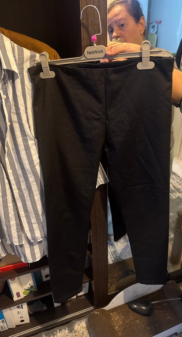 Gri Çizgili Kadın Gömlek - Görsel 2