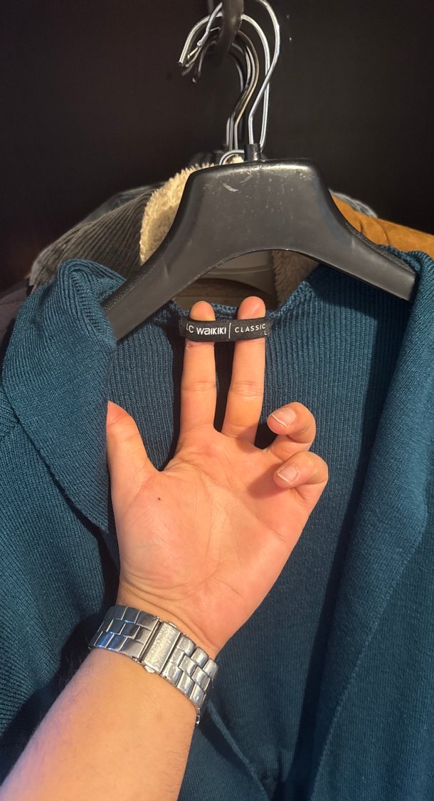 Gri Midi Kadın Uzun Kollu Salaş Bornoz - Görsel 3