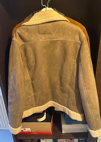 Kürk Detaylı Süet Kadın Ceket - Görsel 4