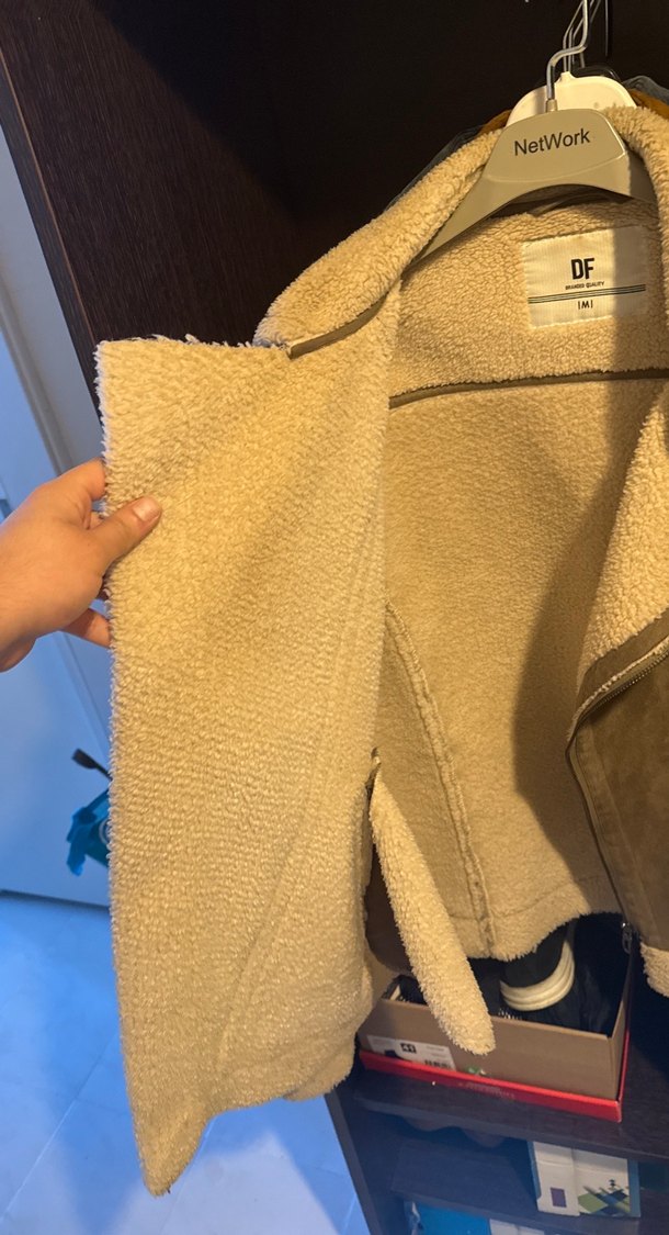 Kürk Detaylı Süet Kadın Ceket - Görsel 3