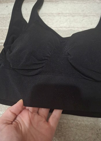 Siyah midi Spor Sütyeni - Görsel 2