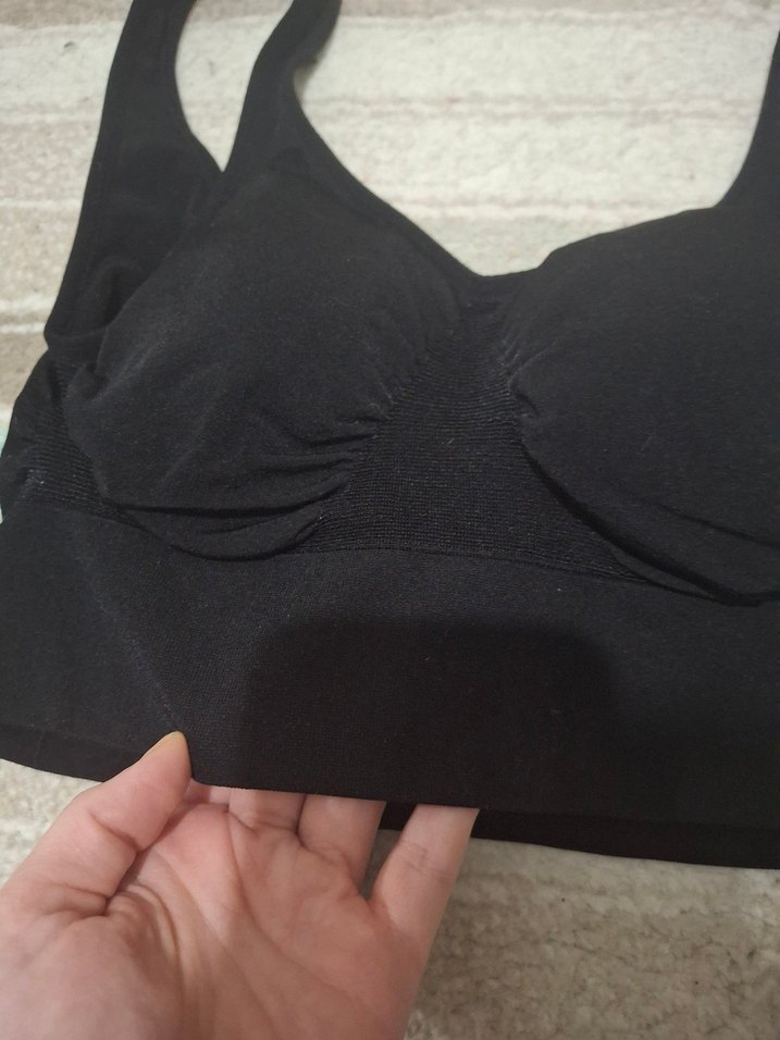 Siyah midi Spor Sütyeni - Görsel 2