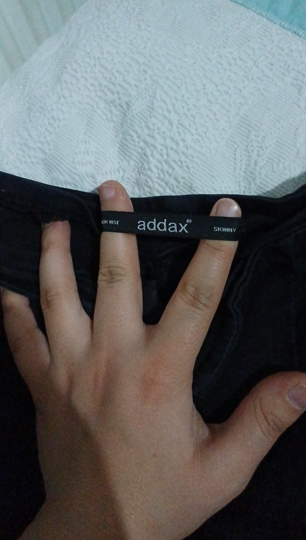 Siyah Kadın Denim Mini Şort - Görsel 2