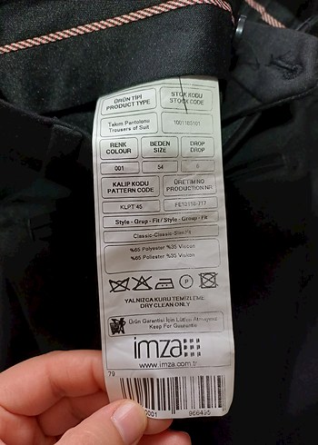 Düğmeli Siyah Erkek Takım Elbise - Görsel 6