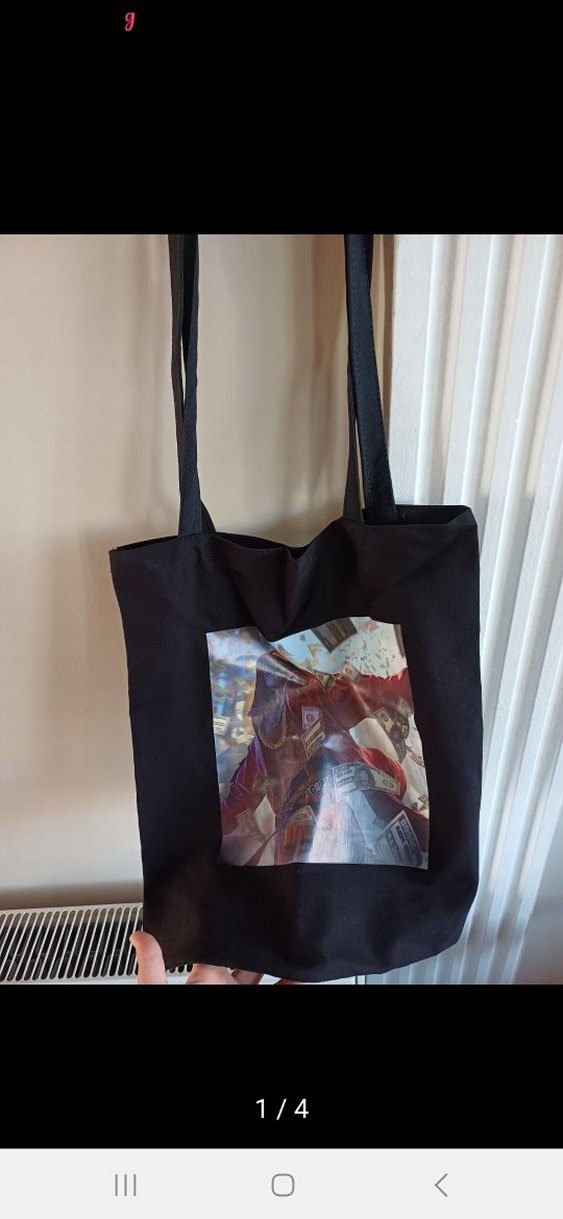 Baskılı Çok Renkli Kadın Omuz Çantası - Görsel 4