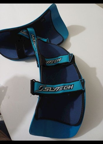 Mavi Lastik Motosiklet Dizliği Velcro Bantlı - Görsel 3