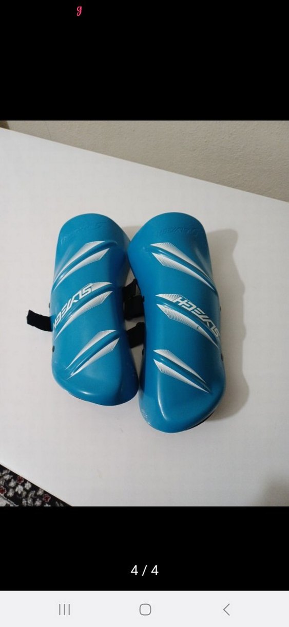 Mavi Lastik Motosiklet Dizliği Velcro Bantlı - Görsel 2