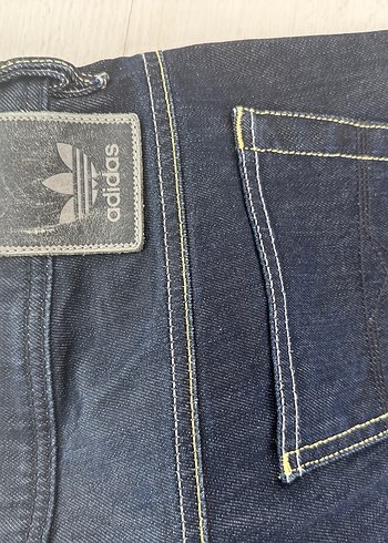 Adidas Koyu Mavi Denim Jean