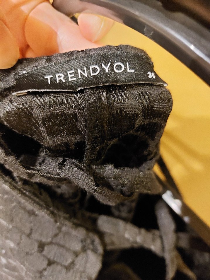 Siyah Mini Hamile Elbise - Görsel 3