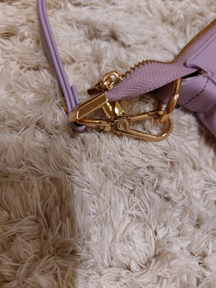 Mor DericFermuarlı Kadın Çantası - Görsel 2