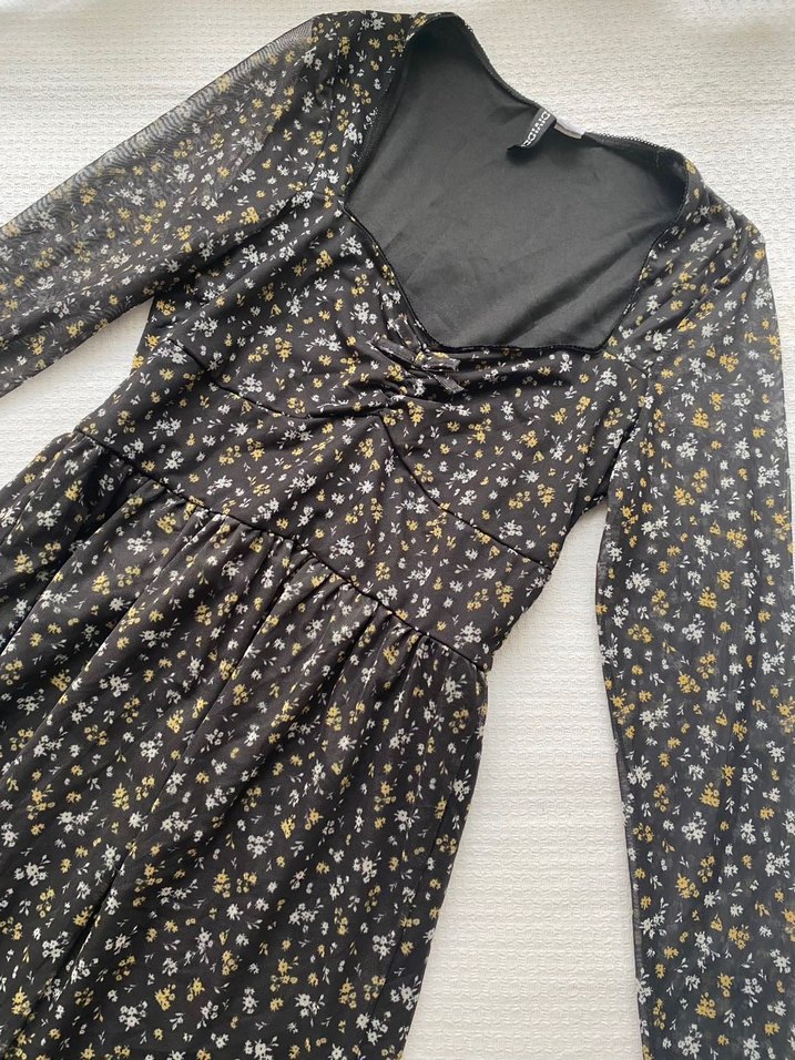 H&M çiçekli elbise - Görsel 2