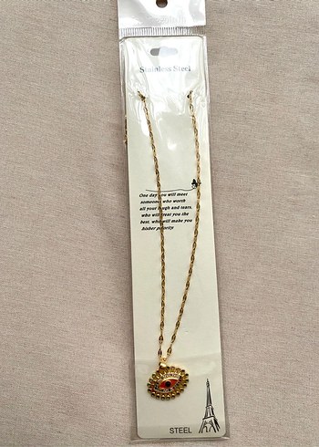 Altın Renkli Bohem Zincir Kolye - Görsel 2