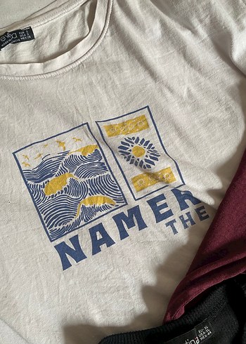 3 adet karışık tişört ve Crop - Görsel 3