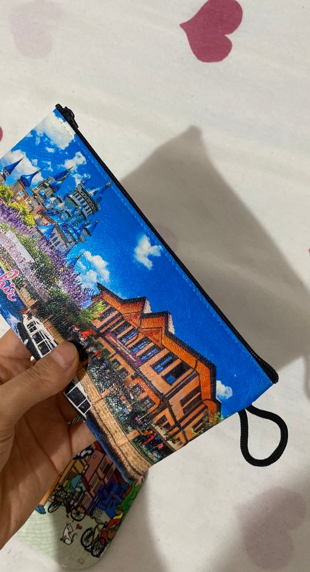 Renkli Eskisehir Baskılı Fermuarlı Cüzdan Seti - Görsel 2