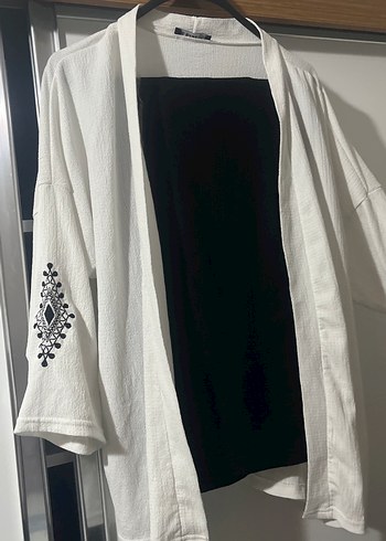 Diğer Nakışlı Beyaz Kadın Kimono takım