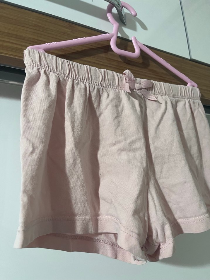 Kız Çocuk Pembe Pamuklu Şort 4-5 yaş - Görsel 2