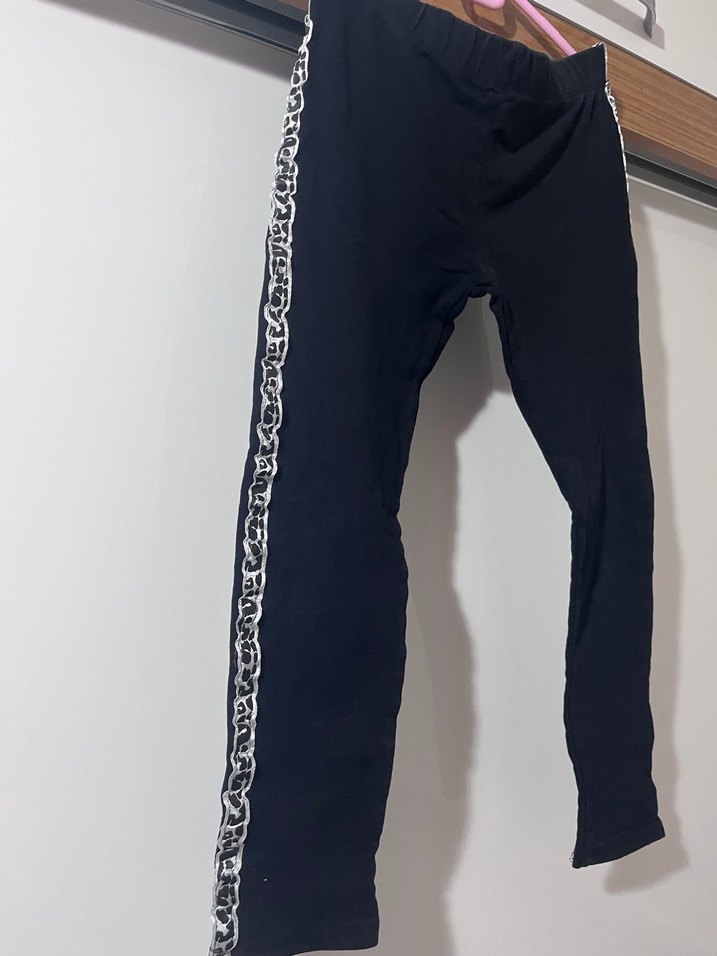 Siyah kız çocuk pantolonu 7-8 yaş - Görsel 2