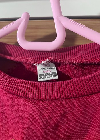 Bordo Kız Çocuk Sweatshirt Uzun Kollu 4-5 yaş - Görsel 3