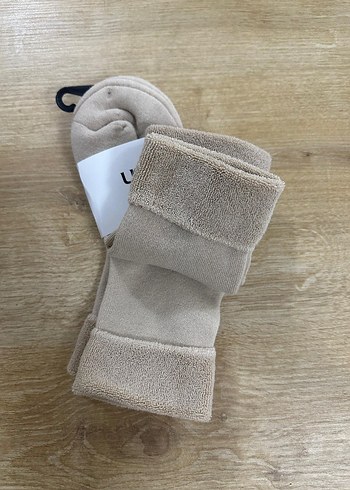 UGG Bej Rahat kadın Çorap - Görsel 2