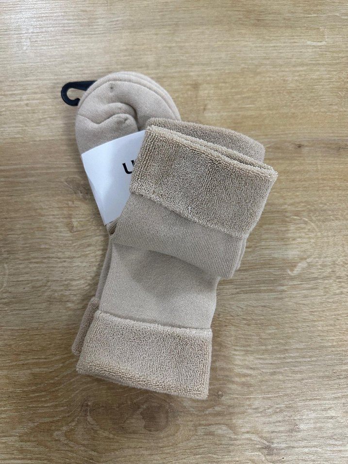 UGG Bej Rahat kadın Çorap - Görsel 2