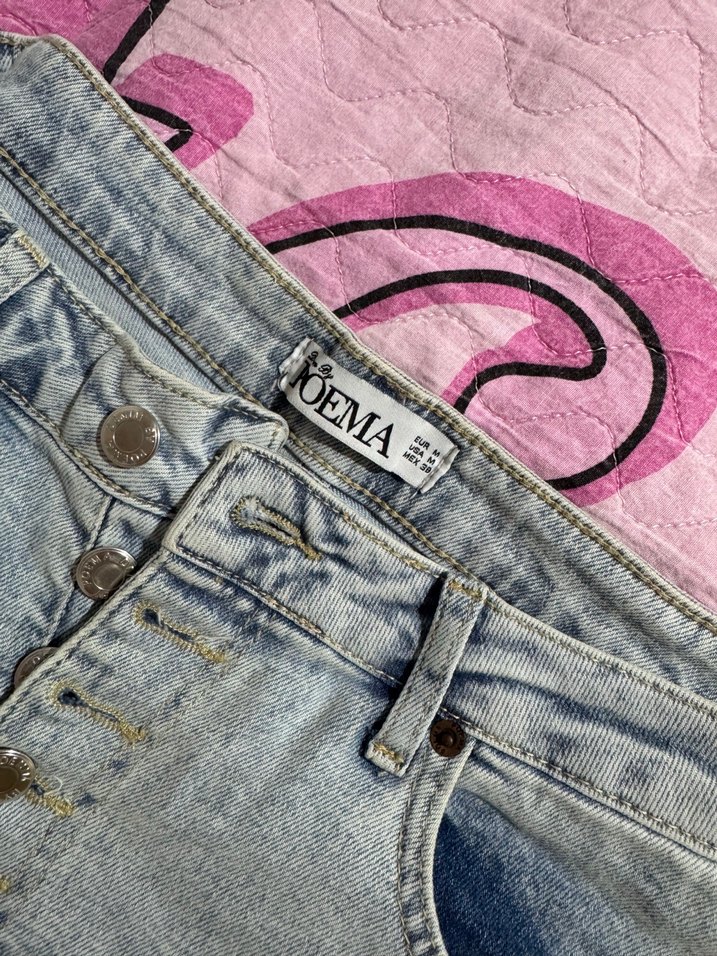 Açık Mavi Yüksek Bel Denim Jean — görsel 2/3