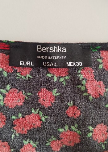 Kırmızı Desenli Bohem Uzun Kollu Bluz - Görsel 3