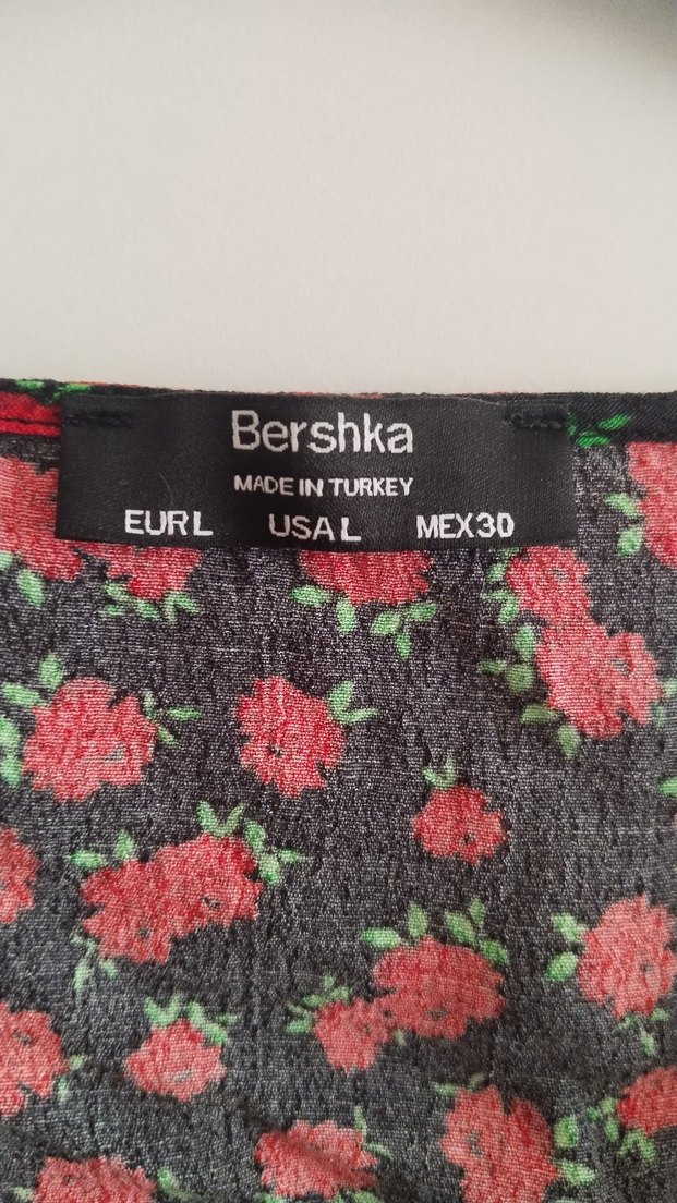 Kırmızı Desenli Bohem Uzun Kollu Bluz - Görsel 3