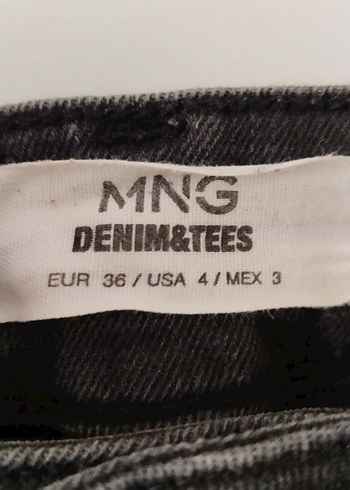 Siyah Yırtık Detaylı Kadın Dar Kesim Kot Pantolon - Görsel 3