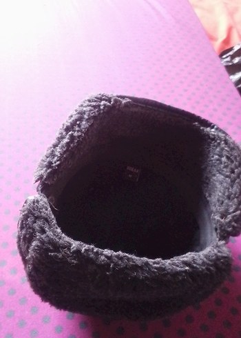 Düğmeli Kahverengi Deri Kadın Şapka - Görsel 2