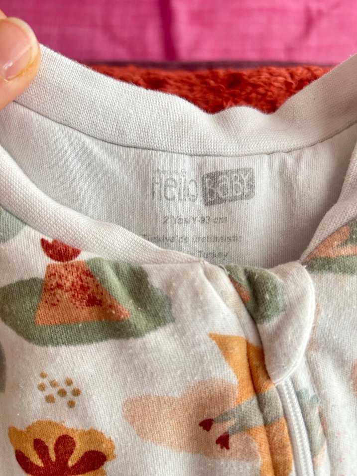 Çiçekli Baskılı Bebek Uyku Tulumu 2.5 tog - Görsel 2