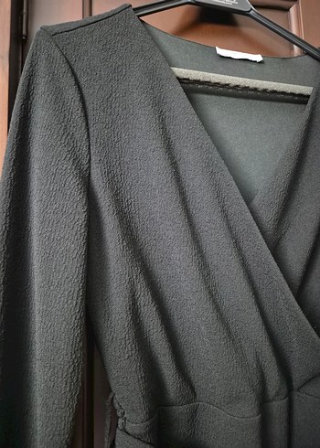 Mango siyah dizalti elbise - Görsel 2