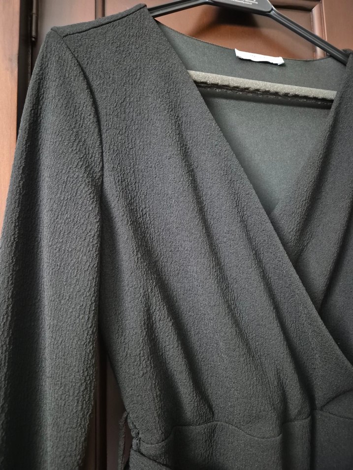 Mango siyah dizalti elbise - Görsel 2