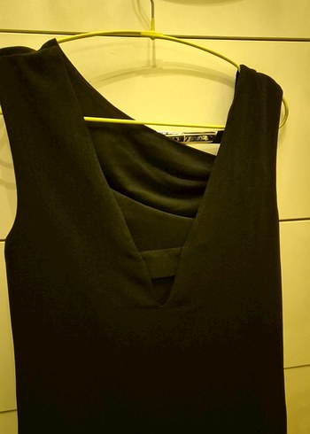 Mango Siyah Midi Elbise - Görsel 3