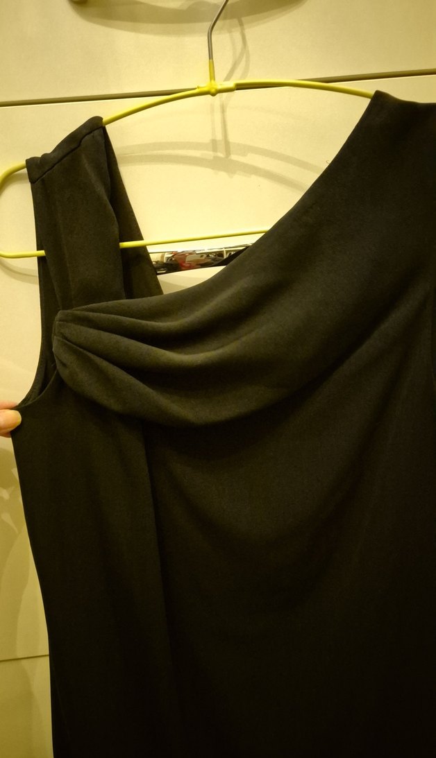 Mango Siyah Midi Elbise - Görsel 5