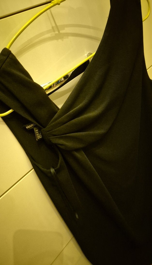 Mango Siyah Midi Elbise - Görsel 2