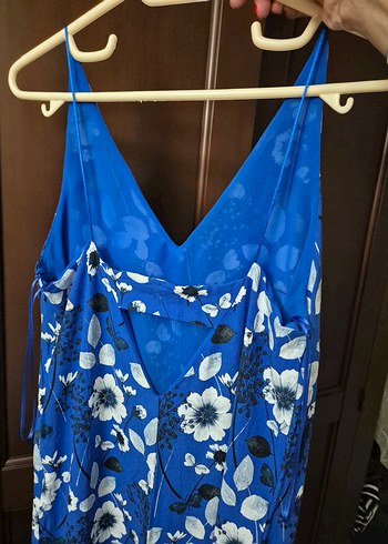 Mango Mavi Çiçek Desenli Tulum - Görsel 3