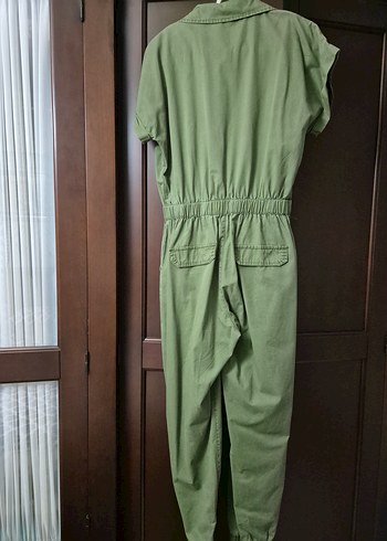 Kadın Haki Kemerli Uzun Tulum - Görsel 2