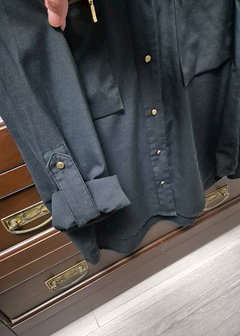 Mango Siyah Kadın Gömlek - Görsel 2