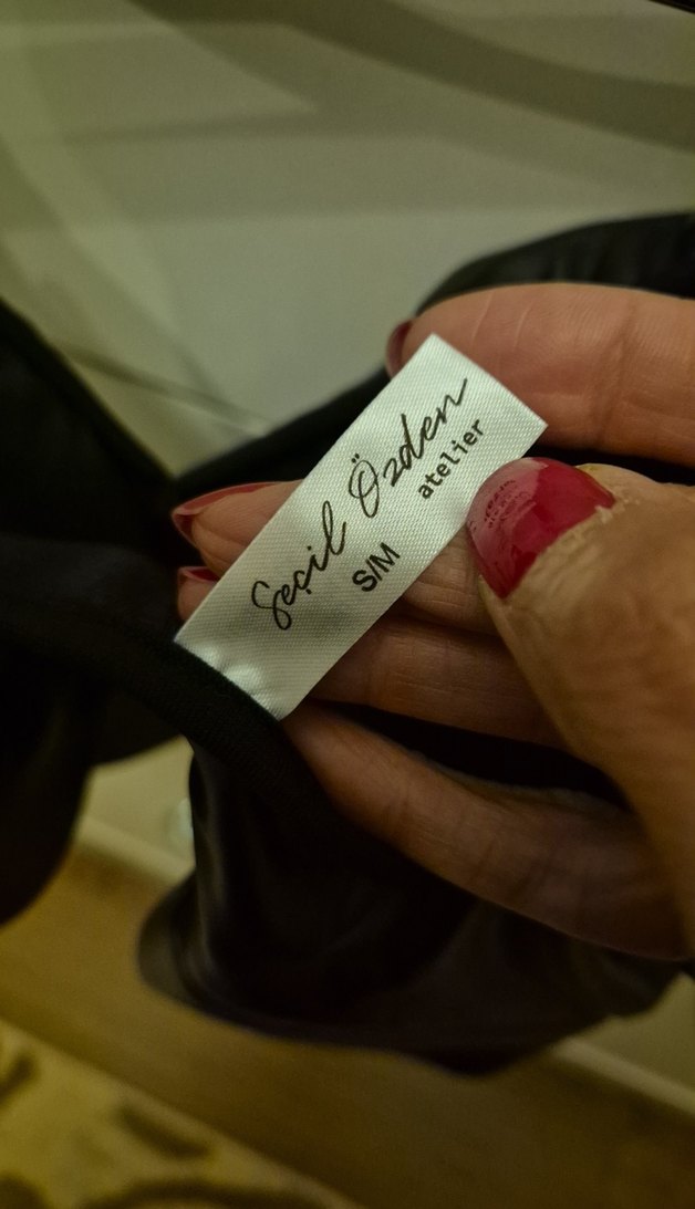 Siyah Deri Gorunumlu Strappy Mini Bustiyer - Görsel 5