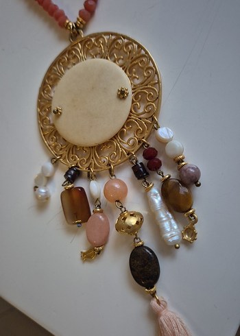 uzun bohem kolye - Görsel 2