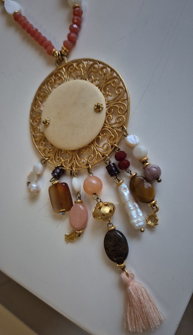 uzun bohem kolye - Görsel 2