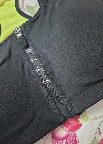 Nike önden Fermuarlı Siyah Spor Sütyeni / bra - Görsel 3