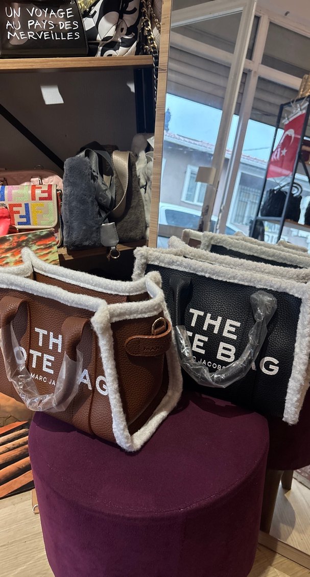 The totte bag Kahverengi Deri Kadın Omuz Çantası - Görsel 2